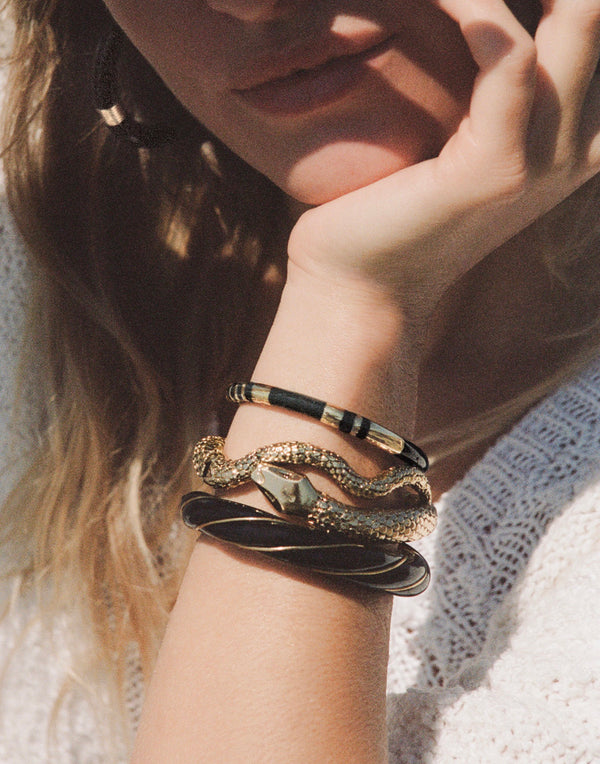 Aurelie Bidermann Diana Bangle Black