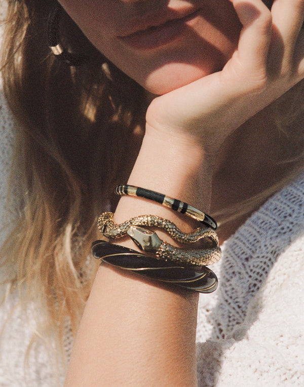 Aurelie Biderman Positano Bangle Black