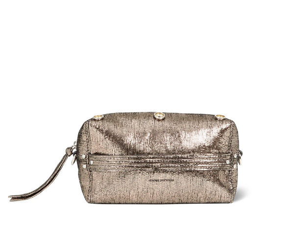 Jermone Dreyfus Lucky Case Goatskin Lamé Champagne
