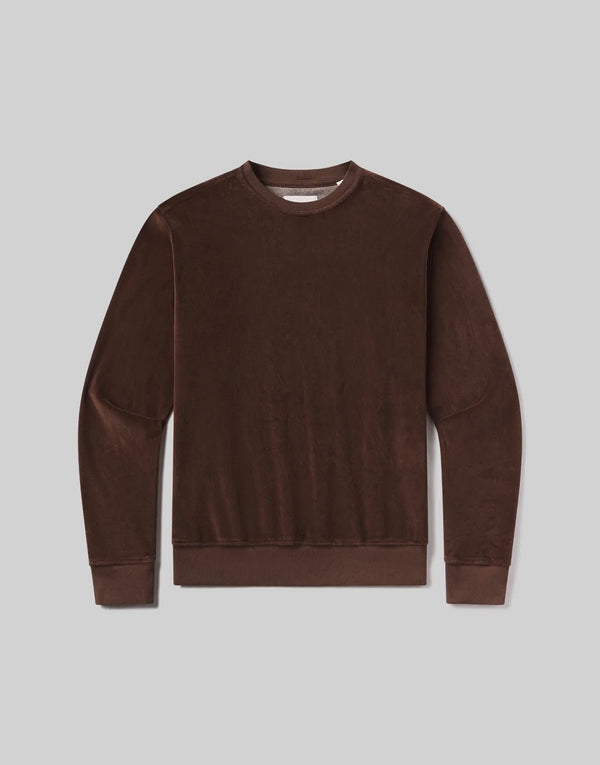 Citizens Of Humanity Vintage Velour Crewneck in Cammello