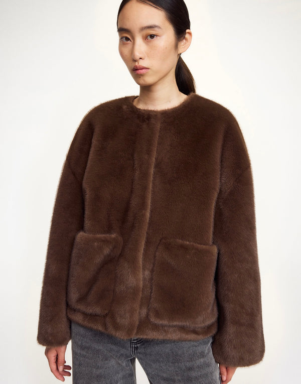 By Malene Birger Jacquie faux fur jacket