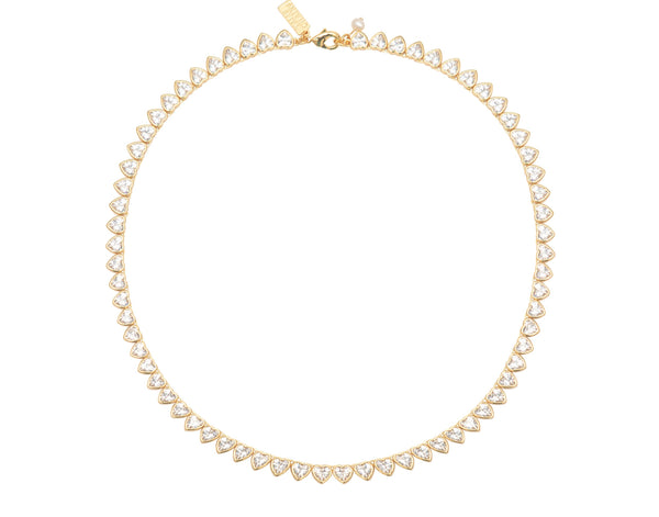 Hearts Tennis Necklace