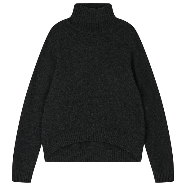 Jumper 1234 Oversized Roll Collar Charcoal