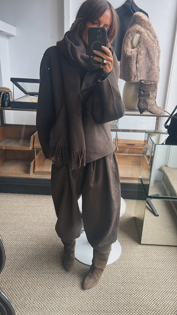 Soeur Gilda Deep Khaki Scarf