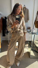 By Malene Birger Dea Oversized Denim Shirt Coconut