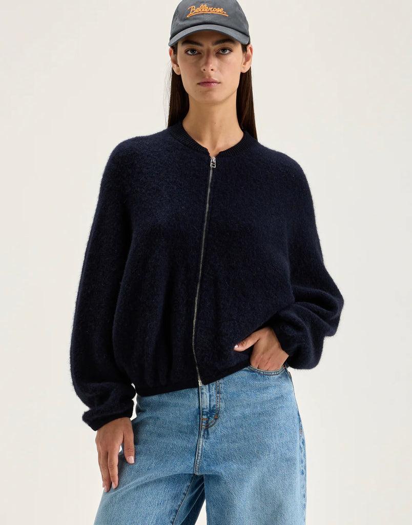 Bellerose Asedi Navy Knitted Bomber