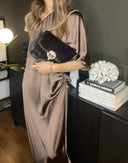 Vanessa Bruno Chocolate Rabat Moon Bag