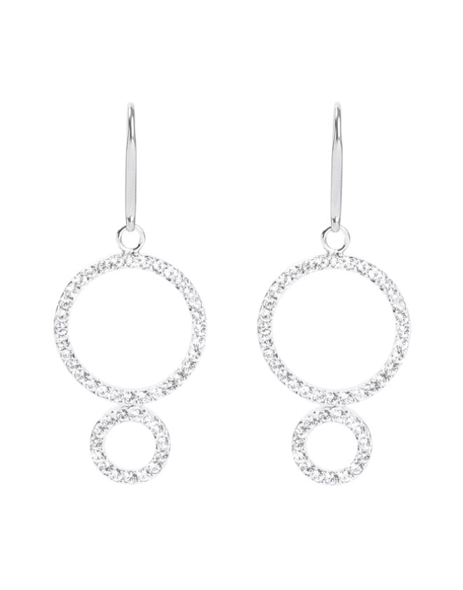 Isabel Marant Double Circle Chystal Earrings