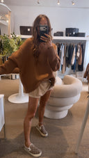 Bellerose AMEVY V-NECK SWEATER camel