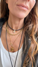 Talis Chains 90's Leather Cord Choker