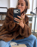 ORR Faux Fur Brown Jacket