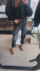 Jérôme Dreyfuss Ceinture Leather Belt Tan