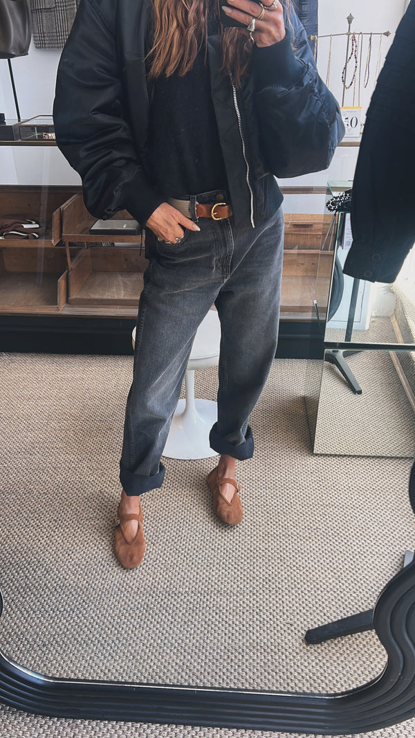 Jérôme Dreyfuss Ceinture Leather Belt Tan