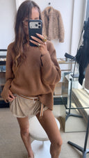 Bellerose AMEVY V-NECK SWEATER camel