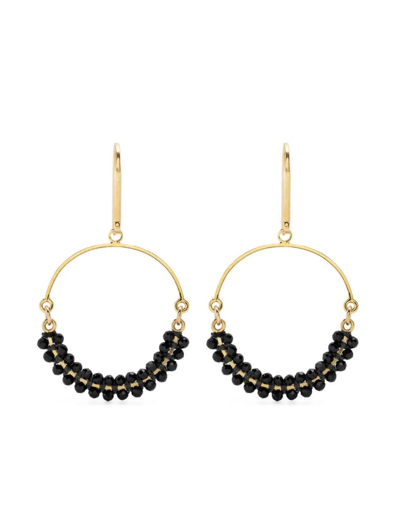 Isabel Marant Black Beade Cesaria Earrings