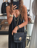 Vanessa Bruno Medium Raffia Moon Bag