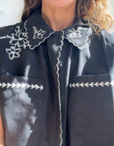 The Great Bowling Shirt with Hanky Embroidery