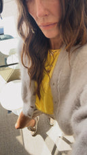 Bellerose DATURA ANGORA-BLEND CARDIGAN light grey