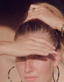 Aurelie Bidermann Positano Black and Gold Hoops