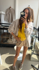 Bellerose DATURA ANGORA-BLEND CARDIGAN light grey