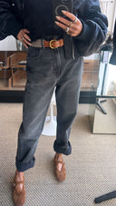 Jérôme Dreyfuss Ceinture Leather Belt Tan