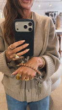 ina.Seifart Short Phone Bracelet Key Chain Mocca