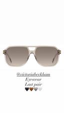 Victoria Beckham Clear Frame Sunglasses