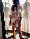 Isabel Marant Jocadia Ruffle  Beige Shorts