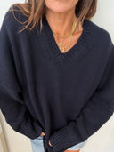 Bellerose AMEVY V-NECK SWEATER navy