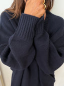 Bellerose AMEVY V-NECK SWEATER navy