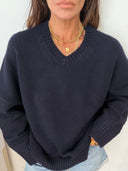 Bellerose AMEVY V-NECK SWEATER navy