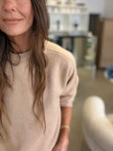 Jumper 1234 Oversized Crew Camel