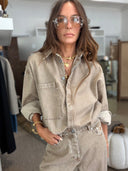 By Malene Birger Dea Oversized Denim Shirt Coconut