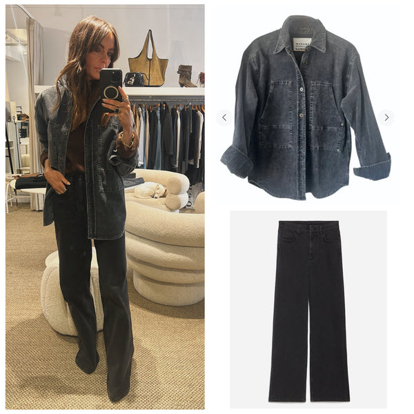 Isabel Marant Oriana Overshirt/Jacket Vintage  Black