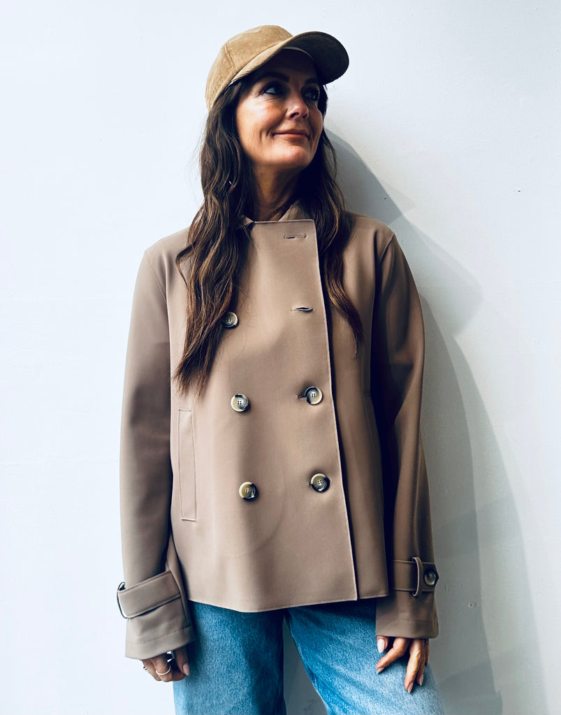 コート HARRIS WHARF LONDON Women Long Trench Scuba Harris Wharf London Women long trench scuba | The Fashion Square