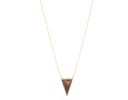 Talis Chains Triangle Pendant Necklace - Tiger Eye