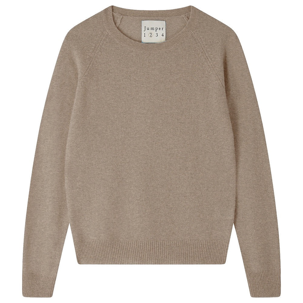 Jumper 1234 Cashmere Crew Organic light brown