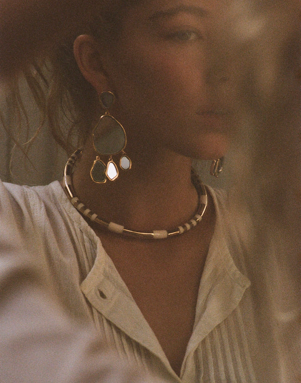 Aurelie Biderman Positano Ivory Necklace