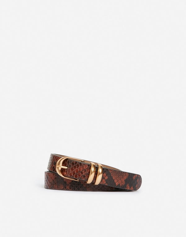 Vanessa Bruno Python print Belt