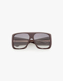 Victoria Beckham Oversized Soft Square Sunglasses Burgundy