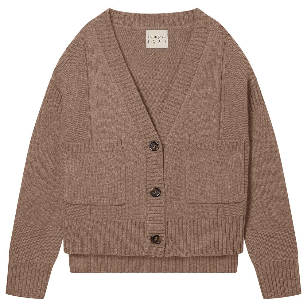 Jumper 1234 Cashmere Wool Guernsey Cardigan