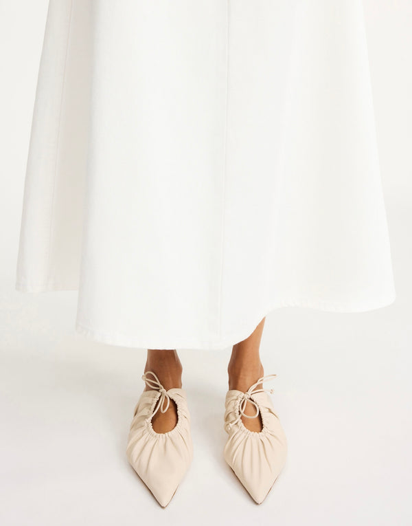 By Malene Birger Masey Kitten Heels Ecru