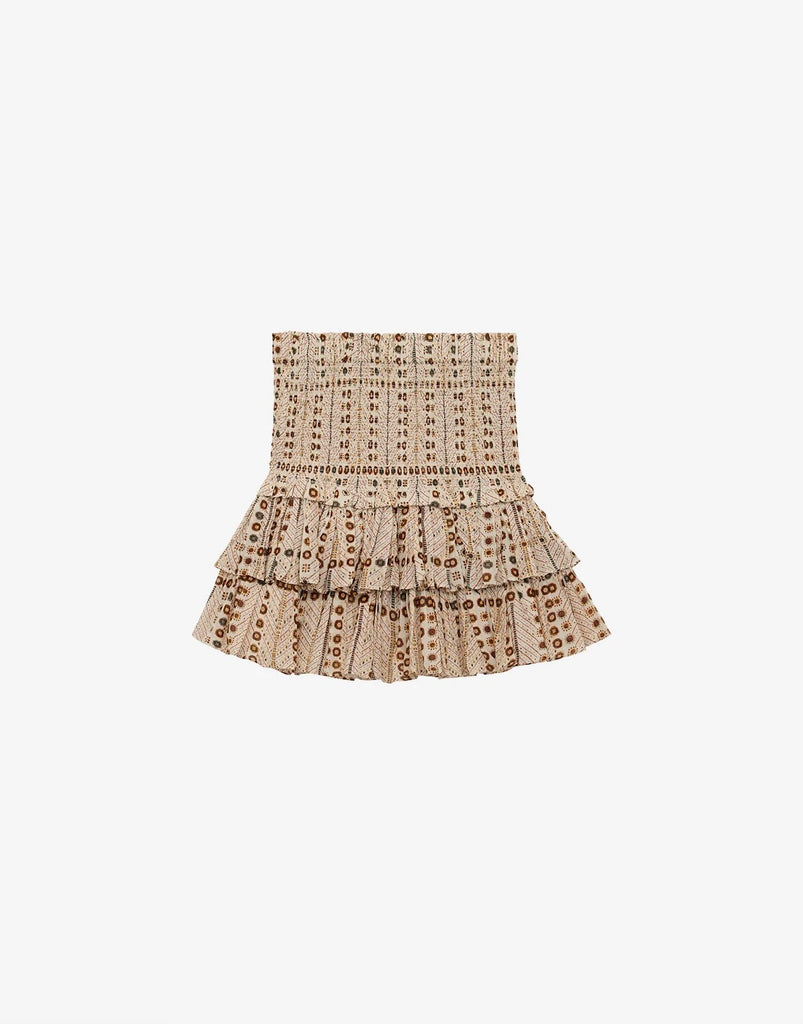 Isabel Marant Naomi Ecru Print Skirt