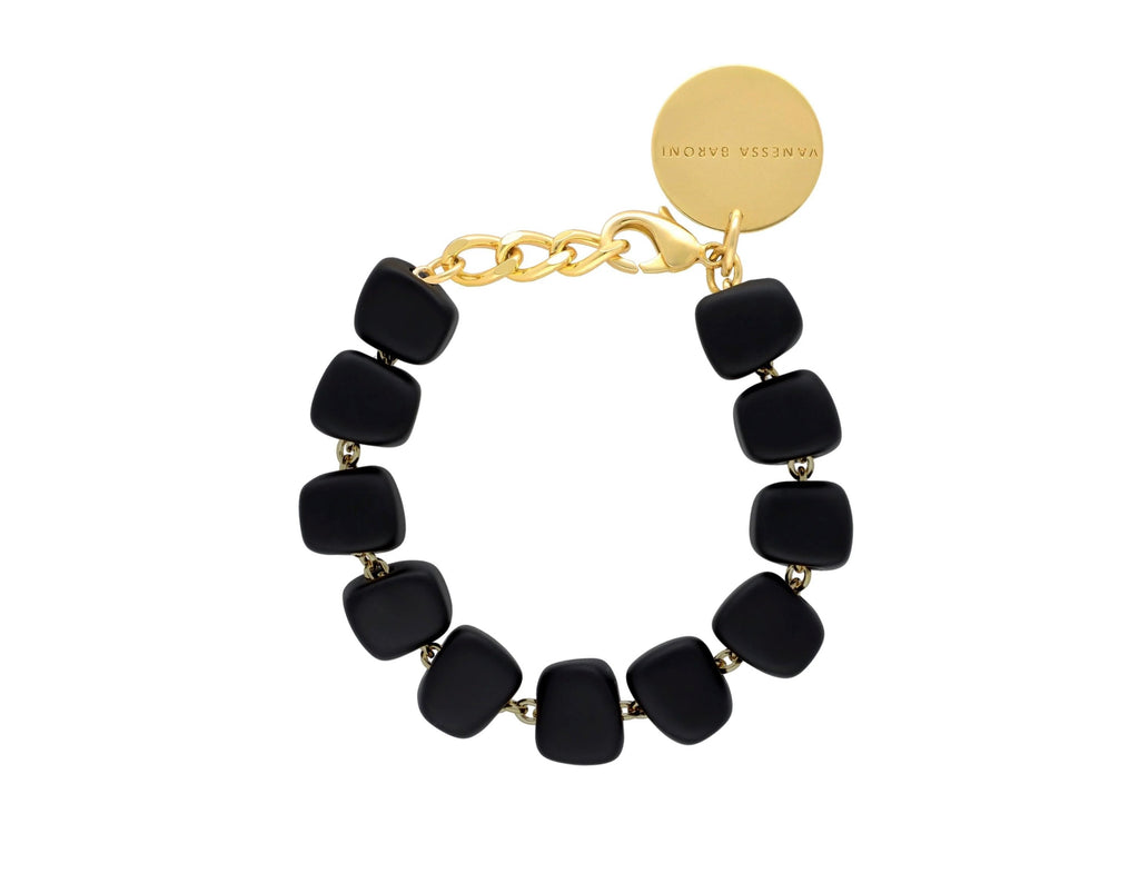 Vanessa Baroni Organic Beads Black Bracelet