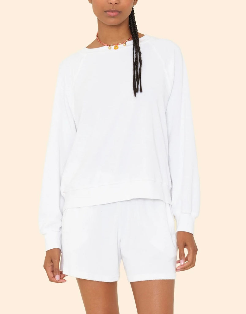 Xirena Hopper white Terry Sweatshirt