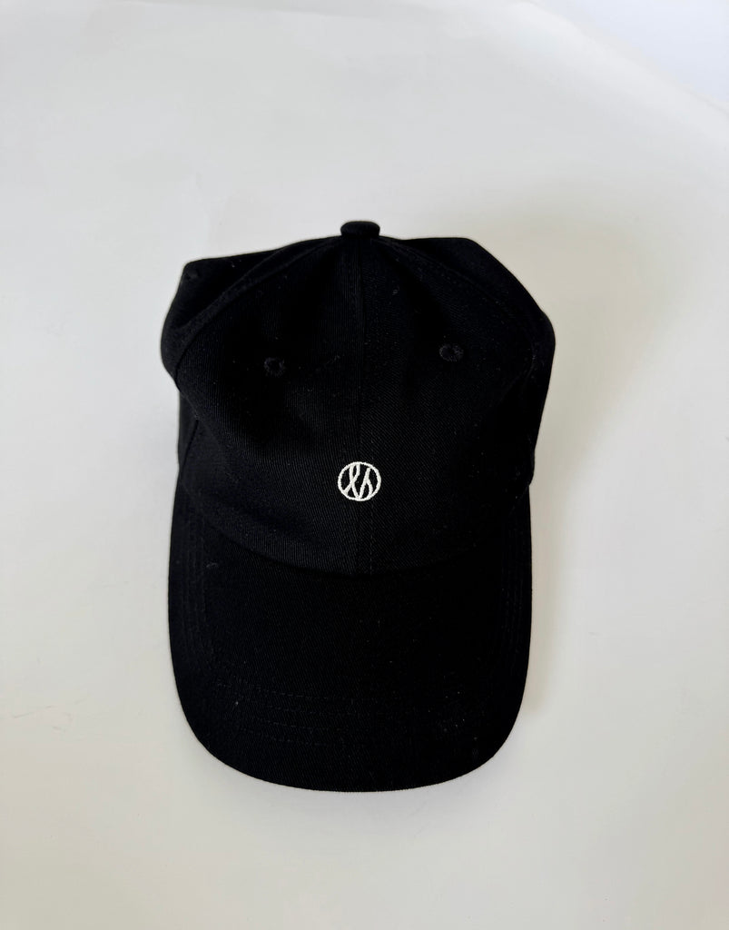 Le Scarf Black Logo Cap