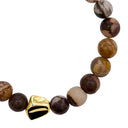Talis Chains Beaded Bracelet Expresso Latte