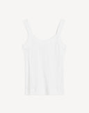 By Malene Birger Frillo White Vest Top