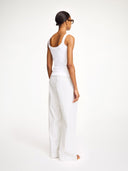 By Malene Birger Frillo White Vest Top