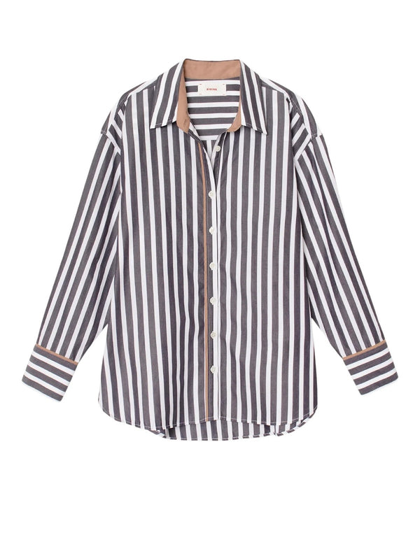 Xirena Gillian Shirt Ink Stripe